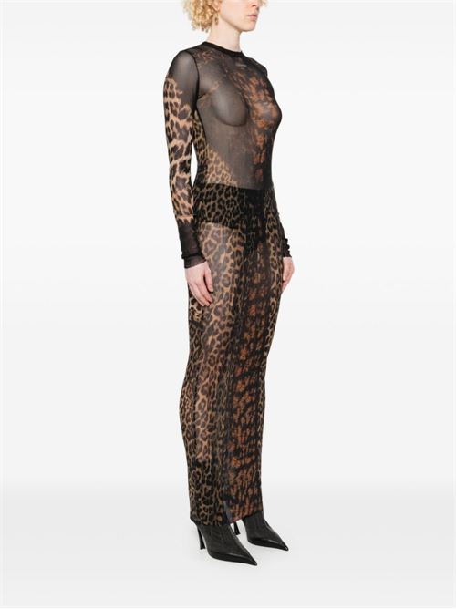 Leopard print long dress JEAN PAUL GAULTIER | 2431FRO279PT56568606200